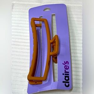 Claire’s Bronze Large Rectangle Hair Claw. NEW.